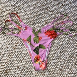 Montce Swim Cheeky Floral Bikini Bottom Size Large